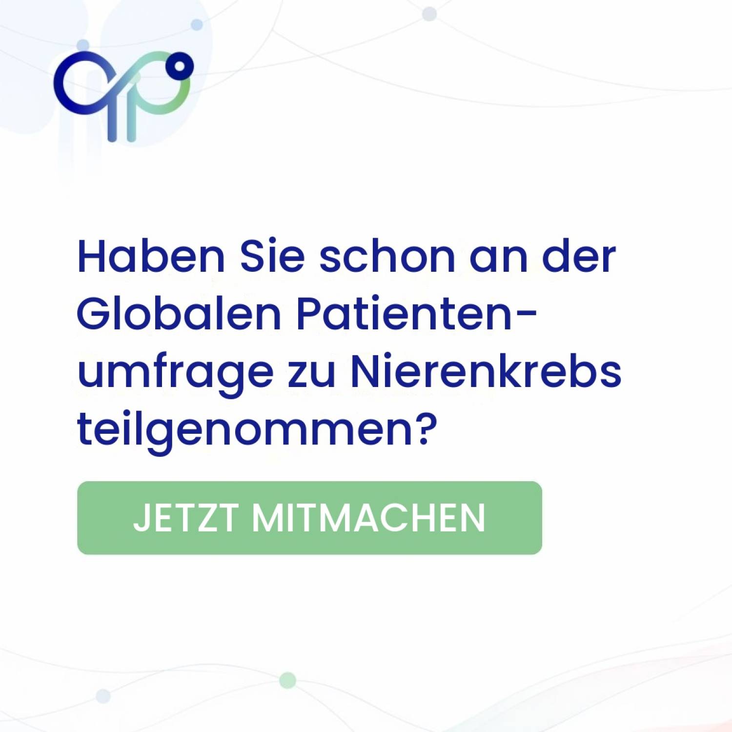 Jetzt mitmachen: Globale Umfrage unter Nierenkrebs-Betroffenen